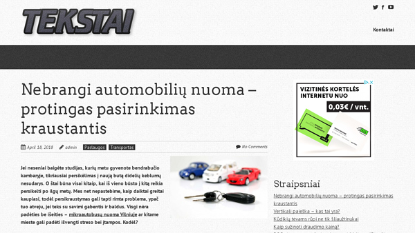 Tekstai verslui ir apie verslą