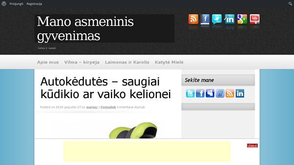 Mariaus šeima ir gyvenimas