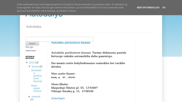Autodalys