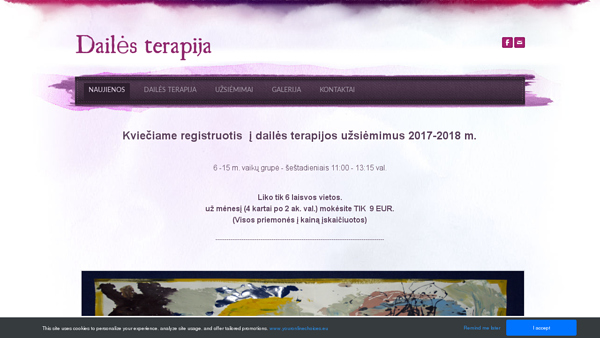 Dailės terapijos būrelis vaikams
