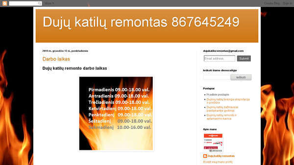 Dujų katilų remontas 867645249 