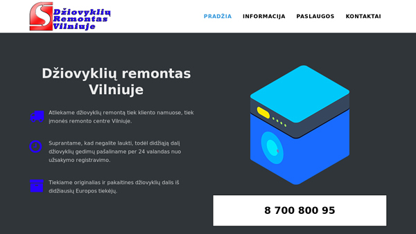 Džiovyklių remontas Vilniuje
