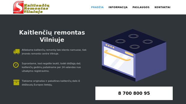 Kaitlenčių remontas Vilniuje