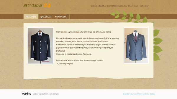 Vyriškų drabužių siuvimas
