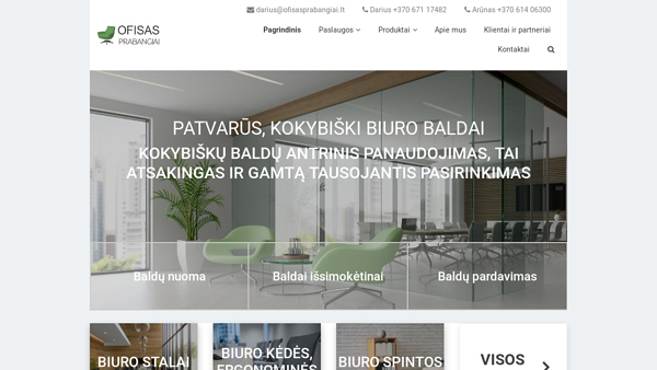 Baldai biurui ir ofisui - ofisasprabangiai.lt