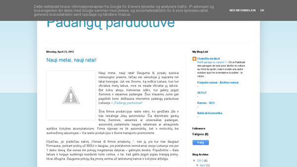 Padangų parduotuvė