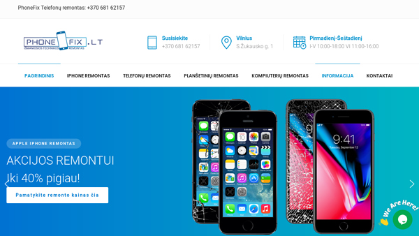 Telefonų taisykla Vilniuje, remontas