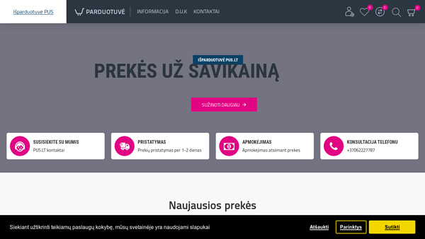 PUS.LT - Prekės už savikainą