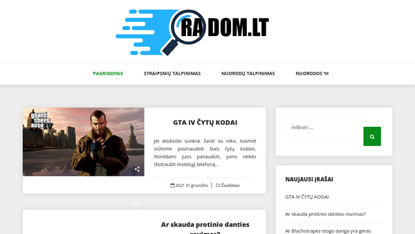 Informatyvus šaltinis ieškantiems