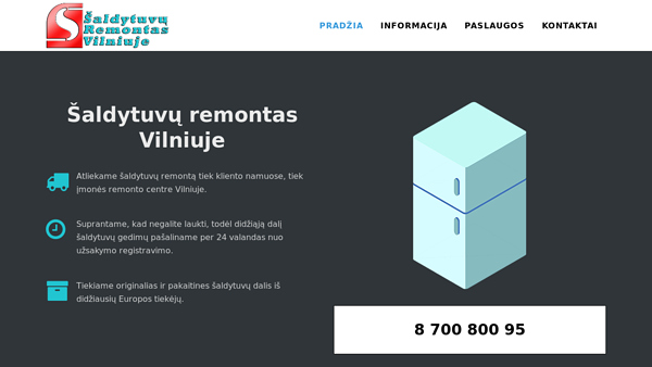 Šaldytuvų remontas Vilniuje