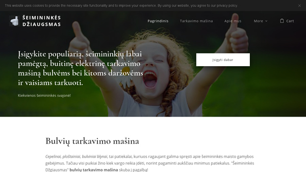Bulvių tarkavimo mašina