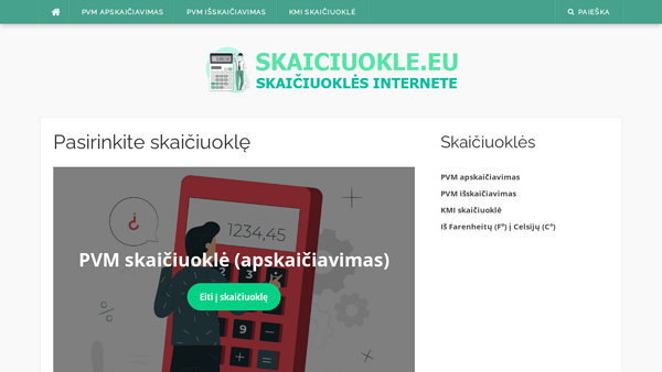 Skaičiuoklės internete