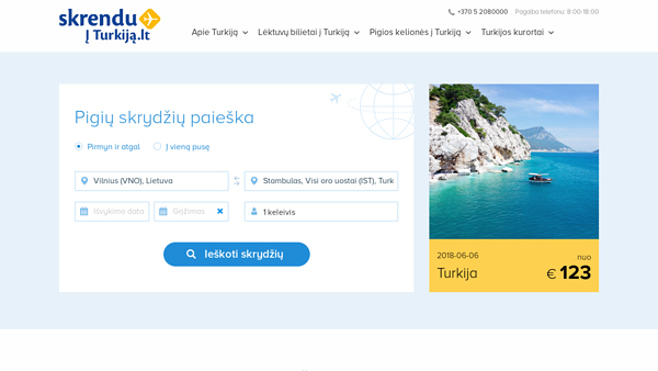 Lėktuvo bilietai į Turkiją