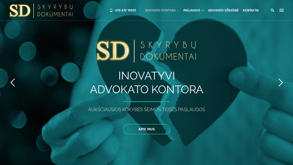 Skyrybos. Skyrybų ir išlaikymo dokumentai, konsultacijos, atstovavimas