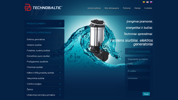 UAB „Technobaltic“ - Elektros generatoriai