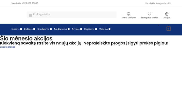 Maistas katėms ir kitos prekės katėms internetu