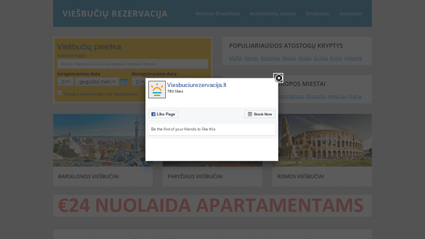 Viešbučių rezervacija