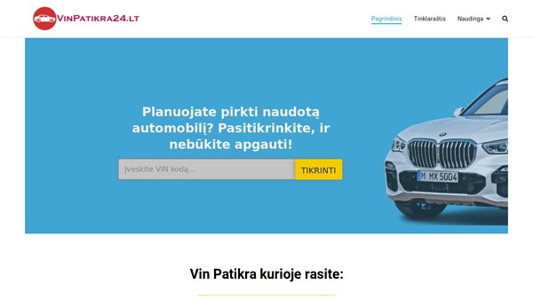 VIN patikra