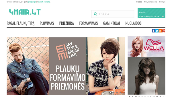 Plaukų priežiūros priemonės 4hair.lt
