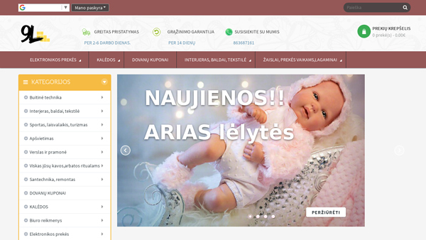 Internetinė parduotuvė 9l.lt