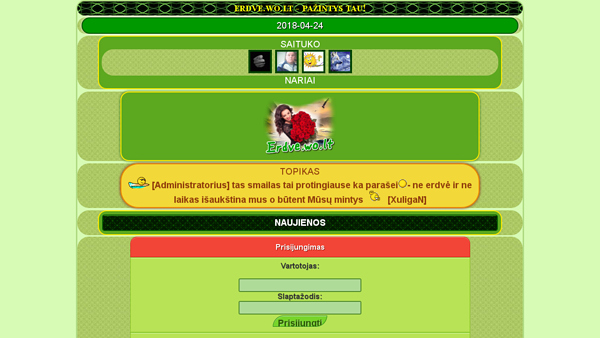 www.Erdve.wo.lt