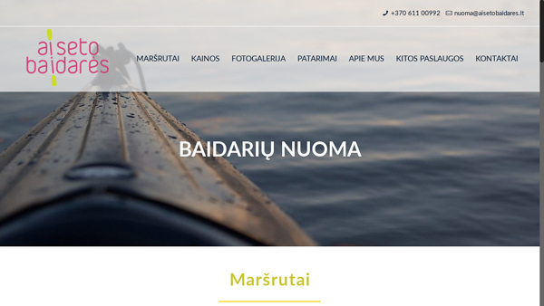 Baidarių nuoma | Aisetobaidares.lt