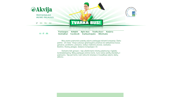 Akvija - visos valymo paslaugos