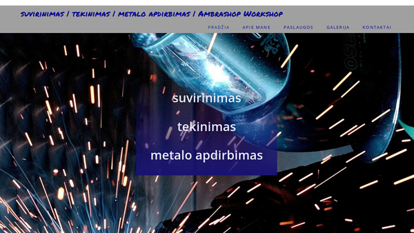 Ambrashop dirbtuvės: suvirinimas, tekinimas, metalo apdirbimas