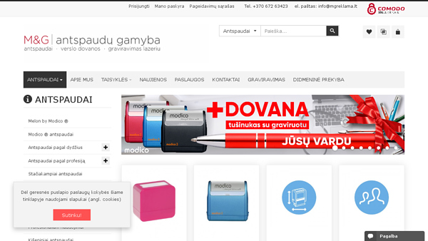 M&G antspaudai | antspaudų gamyba