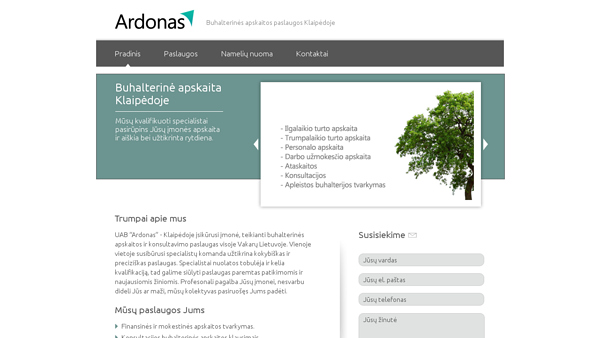 UAB "Ardonas" Buhalterinė apskaitos paslaugos