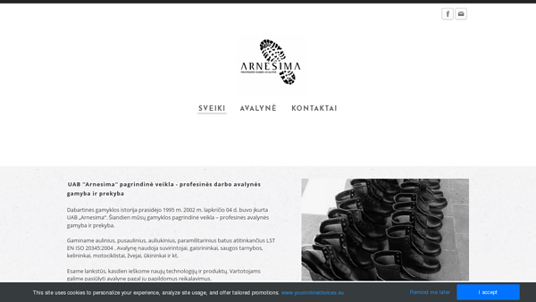 Arnesima, UAB - darbo avalynė