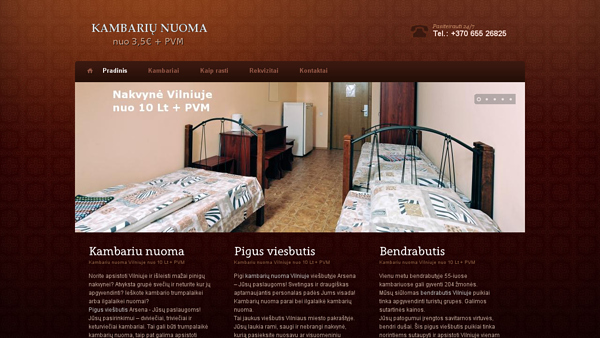 Kambarių nuoma