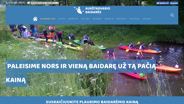 Baidarių ir pirties ant ratų nuoma