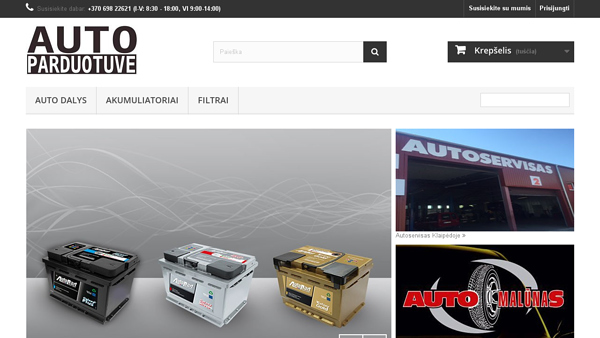 Akumuliatoriai - auto dalys - Auto aksesuarai