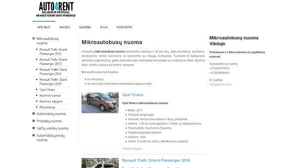 Mikroautobusu nuoma
