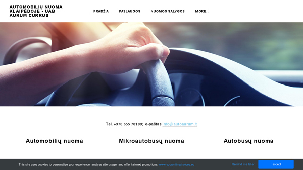 Automobilių nuoma - UAB Aurum Currus