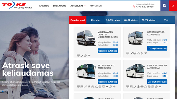 TOKS autobusų nuoma