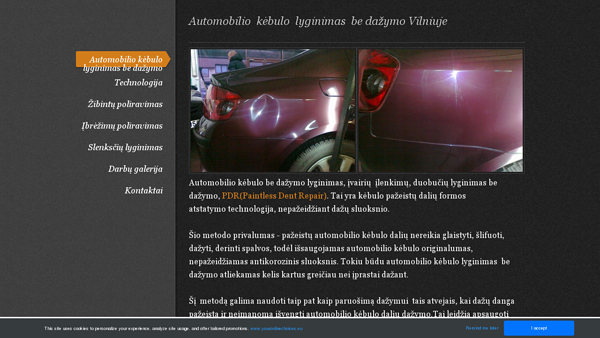 Automobilio kėbulo lyginimas be dažymo Vilniuje