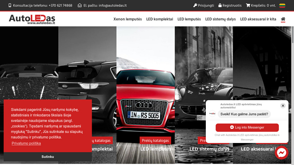 LED lemputės ir jų komplektai 
