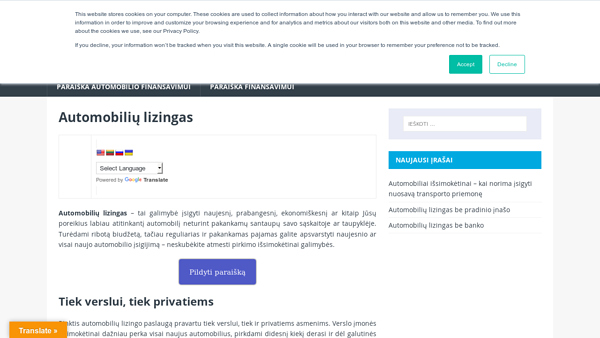 Automobilių lizingas