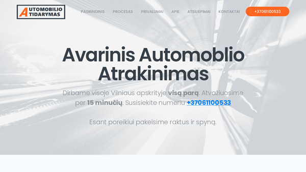 Avarinis Automobilio Atrakinimas