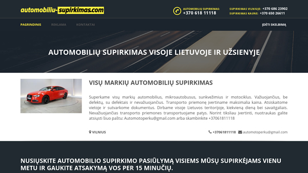 Automobilių supirkimas