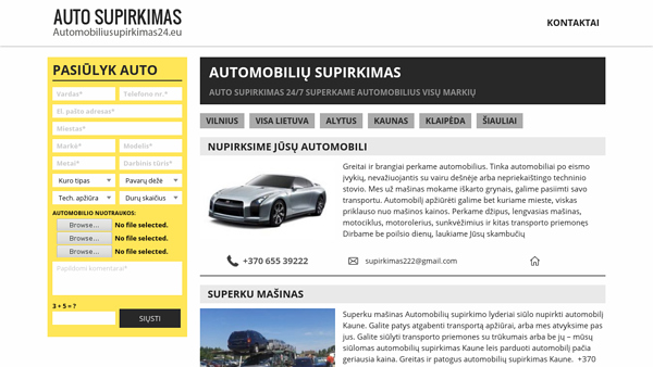 Automobilių supirkimas