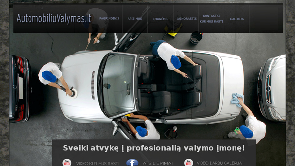 Automobilių salonų valymas