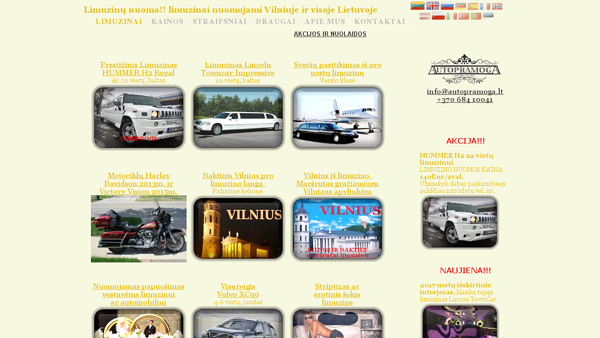 Autopramoga - limuzinų nuoma