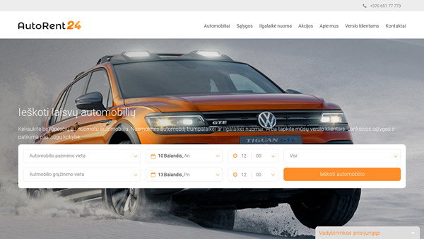 Automobilių nuoma Kaune ir Vilniuje-autorent24 