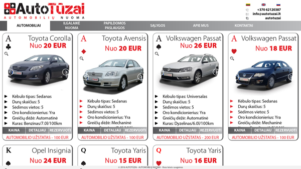 Autotuzai.lt - automobilių nuoma
