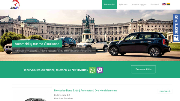 Automobilių ir mikroautobusų nuoma Šiauliuose