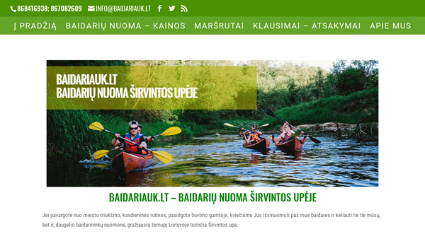 Baidarių nuoma