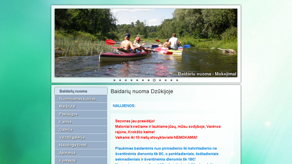 Baidarių nuoma